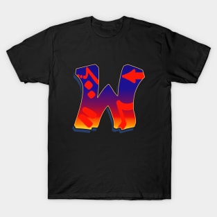 Letter W - Night Sky T-Shirt